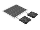 Solar Powered Exhaust Fan Kit 75W Monocrystal Silicon IPX7 Waterproofing 6.7in Dual Solar V1294-YM0901-3113250069211
