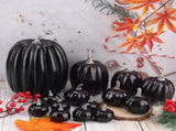 14pcs Artificial Pumpkin Black Foam Creative Lightweight Reusable Decorative Pumpkin for Ornament V1294-YM0901-3115240082011
