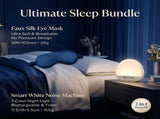 Nighttime Anxiety Relief & Relaxation Set - Blue Imitation Silk Sleep Eye Mask and Smart White Noise V888-ELOSUNG53620