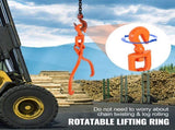 Log Skidding 45.7cm 2 Claw Log Lifting Heavy Duty Rotating Steel Lumber Skidding V952-YMQZQ18YC2ZK618WUV0