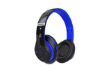 Bluetooth Headphones Over Ear HiFi Stereo Sound Wireless Headphones for Travel Work Cellphone-Blue V1263-JX-7549-2