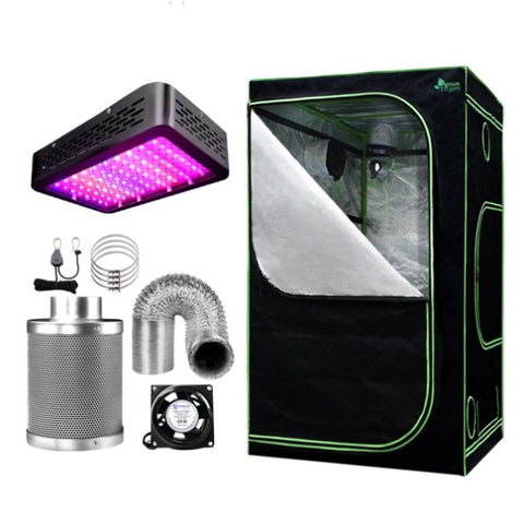 Green Fingers Grow Tent Light 90x90x180CM 1000W LED 6" Vent Fan,Green Fingers Grow Tent Light GT-TLK-90X90X180-1000-6IN