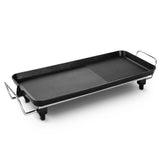 SOGA 48cm Electric BBQ Grill Teppanyaki Tough Non-stick Surface Hot Plate Kitchen 3-5 Person KOREANBBQPLATE48CM