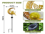 Outdoor Statues Solar Decor, Statues with Warm LED Light, Solar Powered Statues for V1369-AZ3-W-10997