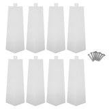 8PCS Aluminum Siding Corners 8 Inch Outside Siding Corner Trim with Screws for House Exterior Corner V1294-YM0901-3114240020011
