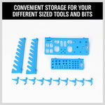 86Pc Wall Mounted Parts Storage Bins Tool Holder Rack Workshop Organiser V465-SDY-57716