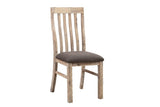 2x Wooden Frame Leatherette in Solid Acacia Wood & Veneer Dining Chairs in Oak Colour V43-DC-JAV-OAK