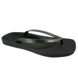 ARCHLINE Breeze Arch Support Orthotic Thongs Flip Flops Arch Support - Black - 36 EUR V563-ARB001-BLK-36