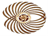 Creative Wooden Reversal Statue 3 Different Patterns Indoor Wall Decoration Wood Rotatable V1370-AZ4-05840