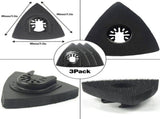 246Pcs Oscillating Tool Sanding Pad Kit, 3Pcs Triangle Sanding Pads and 3Pcs Finger Sanding Pad, V1370-AZ4-07631