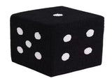 Foot Stool Soft Comfortable Simple Warm Sturdy Base Cube Stool for Home Living Room Bedroom Black V1294-YM0521-3116230003014