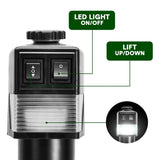 Electric A Frame Trailer Jack LED Light Power Tongue Jack Weight Capacity 3500 lbs 9Inch to 32Inch V985-JACKSTANDWHEEL