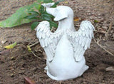 Angel Dog Memorial Statue Hand Carving Vivid Exquisite Synthetic Resin Pet Memorial Stones for V1294-YM0703-3111230019711