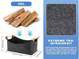 Wooden Firewood Storage Felt Basket Foldable V1142-LP1005007700752669