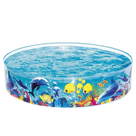 Bestway Kids Pool 183x38cm Round Above Ground Rigid Swimming Pools Undersea 946L BW-POOL-KID-55030