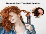 Gray gold Automatic Hair Curling Wand, Tangle-Free Design, Portable USB Charging Rotating Curling V1232-JFQ003