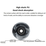 8 Pcs Roller Skate Wheels with Bearings for Double Row Skating and Skateboard 32mm x 58mm 82A,Black V1366-AZ2-W-15710