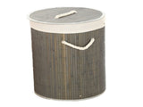 Foldable Laundry Basket Grocery Basket Bamboo Large Capacity Dirty Clothes Storage Bucket for Home V1294-YM0703-3117230013012
