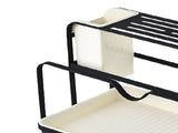 Chopsticks Draining Rack Multifunctional Carbon Steel and PP Kitchen Counter Utensil Holder Black V1294-YM0901-3118240168612