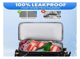 Insulated Cooler Backpack Leakproof Double Compartment Cooler Bag with Bottle Opener for Outdoor V1341-ZY-NDZW9YTQ-LIGHTGREY