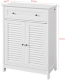 Freestanding Storage Cabinet with Doors/Drawer 60x87x35 cm V178-84874