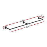 Artiss Clothes Rack Airer Floating Shelf Metal HANGER-B-02-RAIL-BK