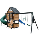 Lifespan Kids Claremont Swing Set & Play Centre with 2.2m Slide V572-LKPC-CLARE-BU