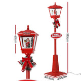1.8M Christmas Lights Post Lamp LED Outdoor Decorations Jingle Jollys XMAS-MOT-LAMP-6FT-RED