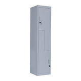 Grey Two-Door L-shaped Office Gym Shed Storage Lockers V63-835111