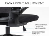 FORTIA Ergonomic Office Desk Chair, Lumbar Support, Mesh Fabric, Adjustable Headrest, Retractable V219-OFFOCRFOE2HKA