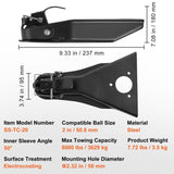 VEVOR A-Frame Trailer Coupler, Fits 2-Inch Hitch Ball Size, 8000 lbs Towing Capacity, Heavy Duty V952-AXTCOHQCY200FDO9IV0