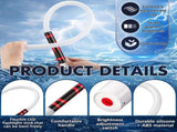 4Pack 30" Bendable LED Flashlight Stick Rechargeable, Classic with 1 Pair Gloves, Flexible Work V1107-124-84895-WHT-4PACK