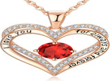 18K Rose Gold Necklaces for Women, 925 Sterling Silver Gifts for Mothers Day, Jewelry for Wife Mom V1164-325764