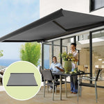 5.5m x 3.0m Retractable Folding Arm Awning Heavy Duty Full Cassette Motorised V63-835941