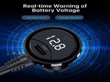 CHOETECH TC0021 3 Sockets 2C1A Cigarette Lighter Splitter Black V28-ELECHOTC0021