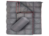 Grey Compact Lightweight Quilted Blanket - Soft, Warm, and Portable for Outdoor Adventures V888-ELOSUNG46769
