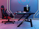 Gaming Desk with LED Lights Computer Desk K Shaped Desk - 140 x 60 V957-SDGACOSN3603S-2