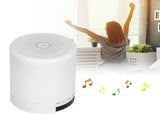 Bluetooth Speaker Night Light Touching Change Color LED Lamp Smart Alarm Clock MP3 Player V1294-YM0901-3119200116811