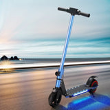 Electric Scooter 130W 16KM/H LED Light Folding Portable Riding Commuter Blue ESC-S32-6-BL