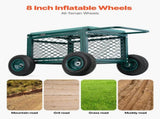 Rolling Garden Cart with Seat, Metal Rolling Garden Work Seat with Wheels, Supports up to 181 kg, V952-KYDHYZYZXCWKUET6P001V0