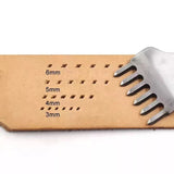 Leather Stitching, White Steel Prong DIY Craft Handwork Tools, Hole Chisel,Graving Stitch V1370-AZ4-03827