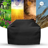 Heavy Duty Waterproof 210D Gas Grill Cover with Drawstring and UV Protection for Outdoor BBQ Grills, V1189-LC-HW-00451
