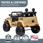 Authorised Toyota FJ Cruiser Kids Electric Ride On Car - Khaki CAR-TYT-FJC-KH