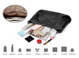 Women's Soft Leather Tote Bags 3pcs Fashion Handbag Wallet Shoulder Purse Set V1263-JX-3522