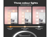Artiss Dressing Table Set Stool 12 Led Bulbs White FURNI-Q-DRESS01-LED-WH-AB