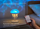 Jellyfish Projection Lamp with Dynamic Starry Water Wave Ambience, Ideal for Kids' Bedrooms, V1341-ZY-SSYHCMZY-WHITE