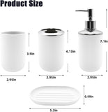 Set 4 Pcs Green Bathroom Accessories,Cute Bathroom Decor,Plastic Soap Dispenser and Toothbrush V1189-WXFWAL-20260319-00056