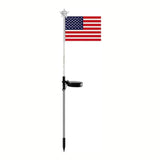 Solar American Flag Gardens,4th of July Decoration Patriotic Solar American Flags Lawn V1366-AZ2-W-16381