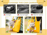 Cat Carrier Bag Small Dog Purse, Cute Bee-Shaped Show Head Small Dog Carrier,Pet Canvas Shoulder V1192-AZ-W-25929