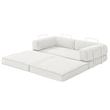 Artiss Convertible Folding Sofa Bed Beign SBED-E-FLD03-2S-BG-AB